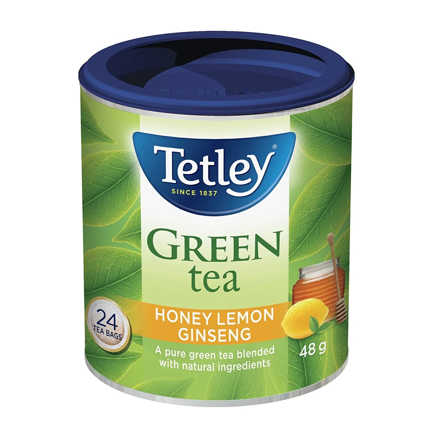Tetley Honey Lemon Ginseng Green Tea 24ct 48g/1.7oz