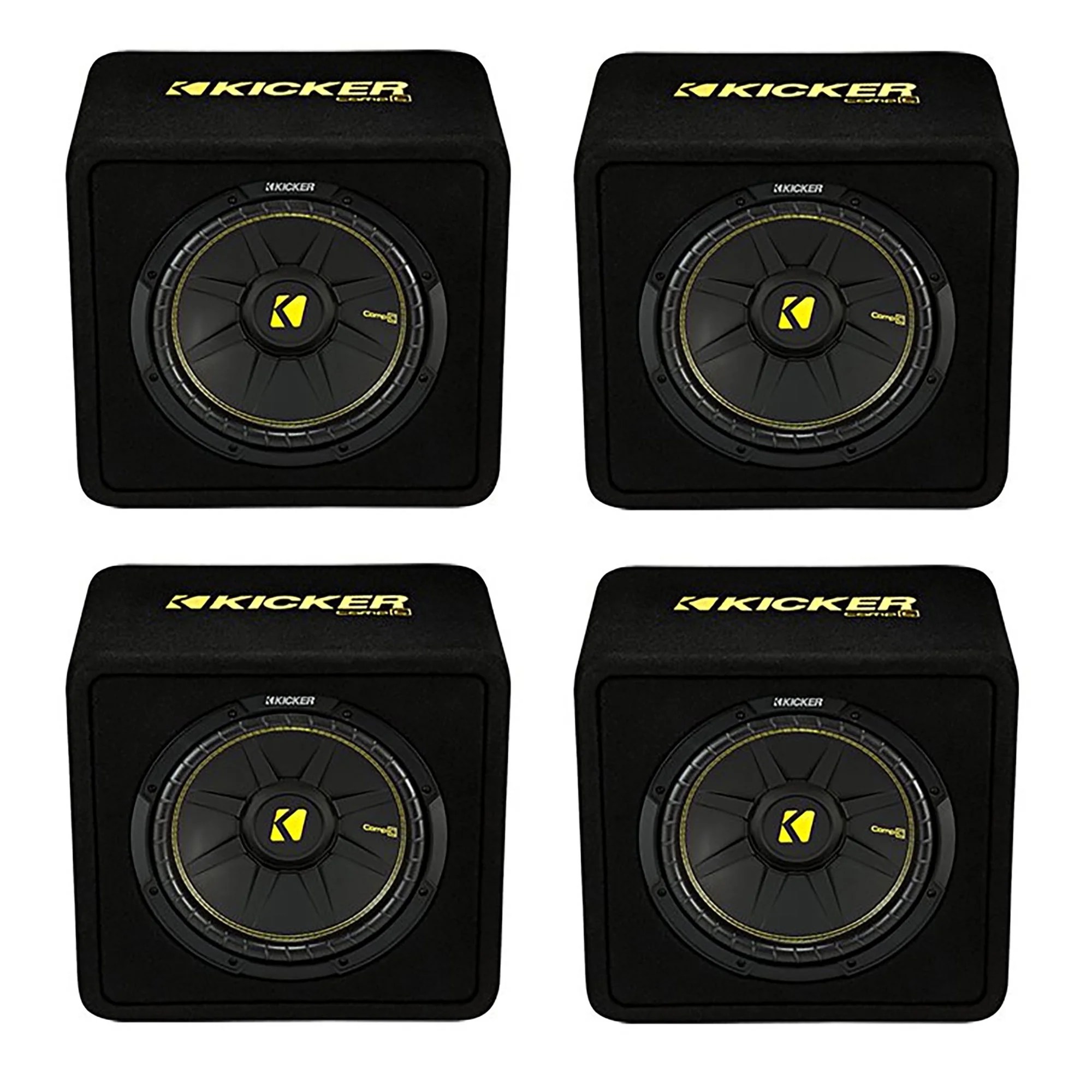 Kicker 12-Inch 600W 2 Ohm Vented Loaded Subwoofer Enclosure, 44VCWC122