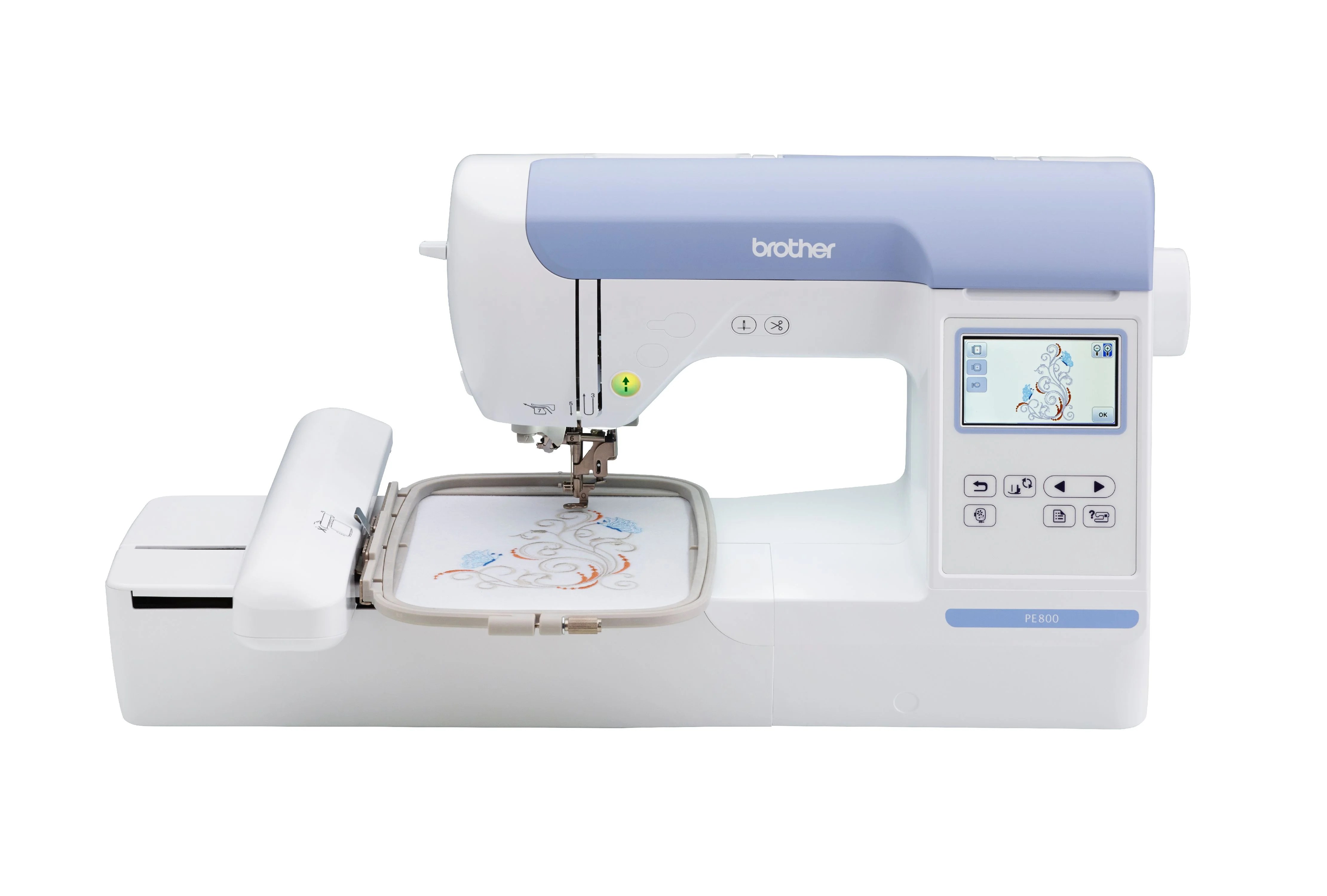 Brother PE800, 5”x7” Embroideryonly machine with color touch LCD