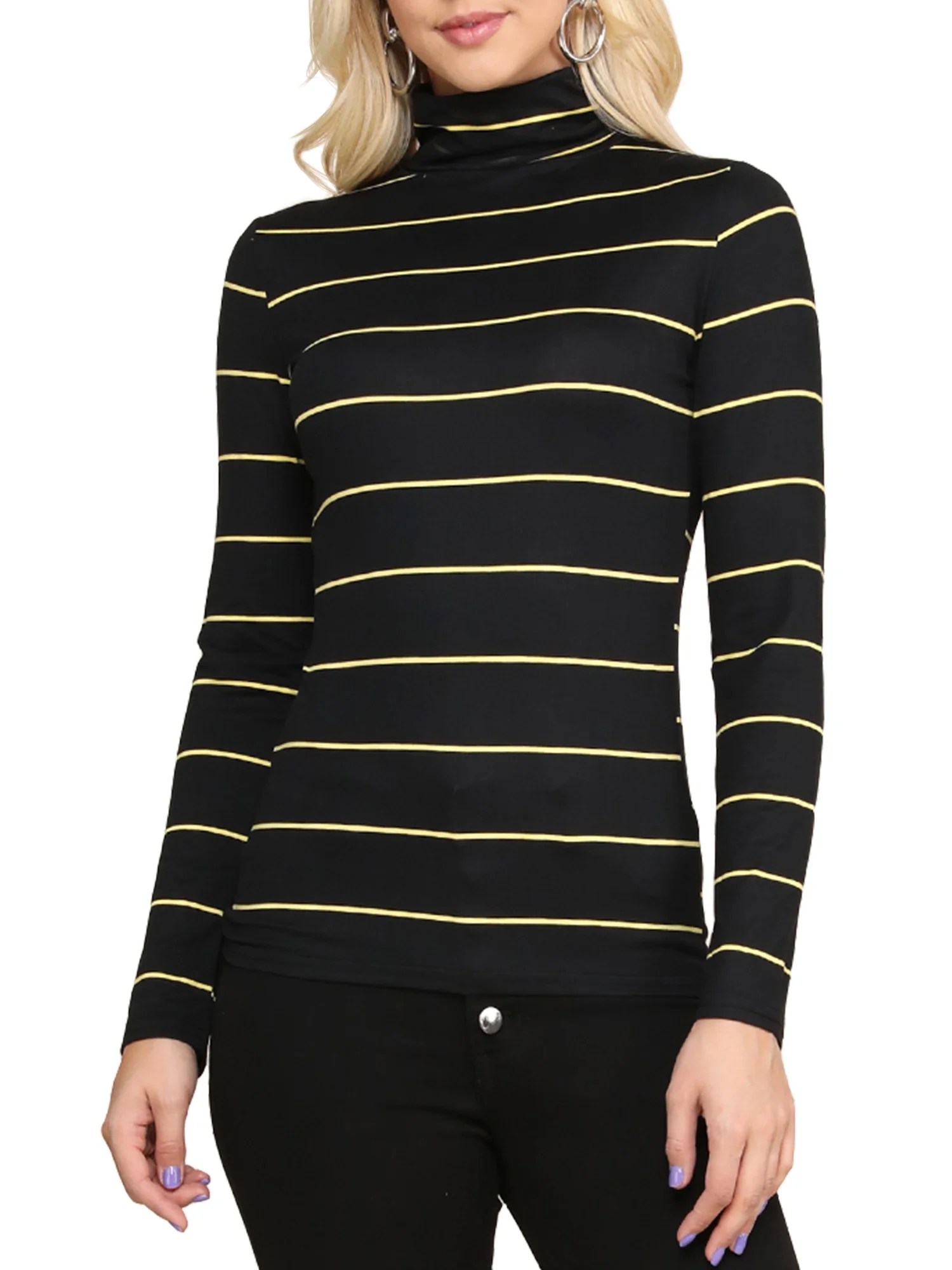Doublju Doublju Women's Basic Slim Fit Sweater Long