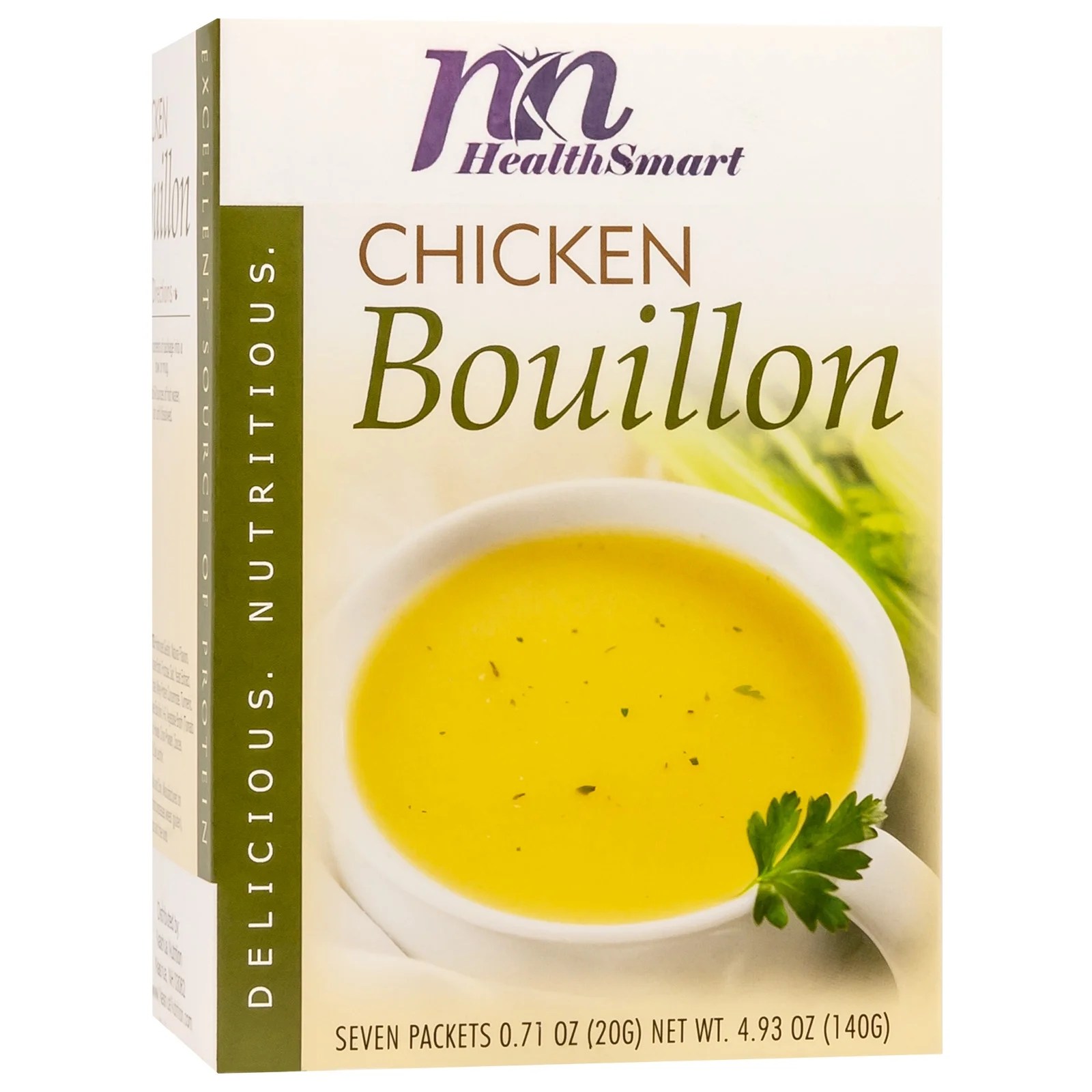 HealthSmart Chicken Bouillon High Protein Diet Soup, 7 Packets 140g