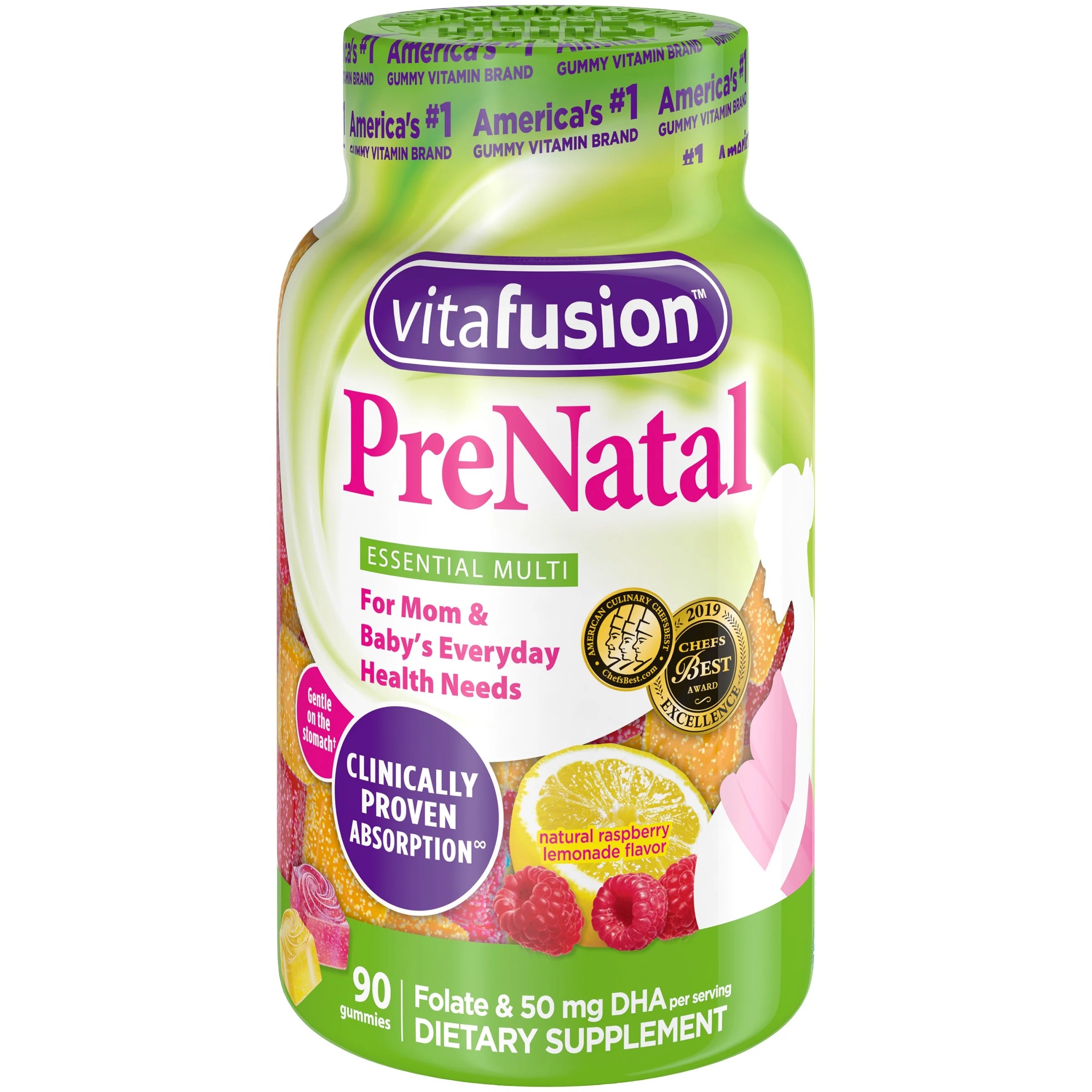 Vitafusion Prenatal Gummy Vitamins, 90 Count (Packaging May Vary