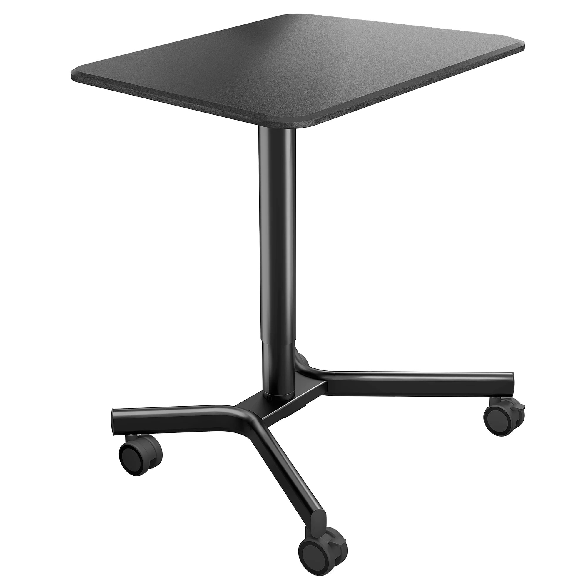 ONTRY Ergonomic Mobile Desk, Adjustable Height Standing Desk on Wheels