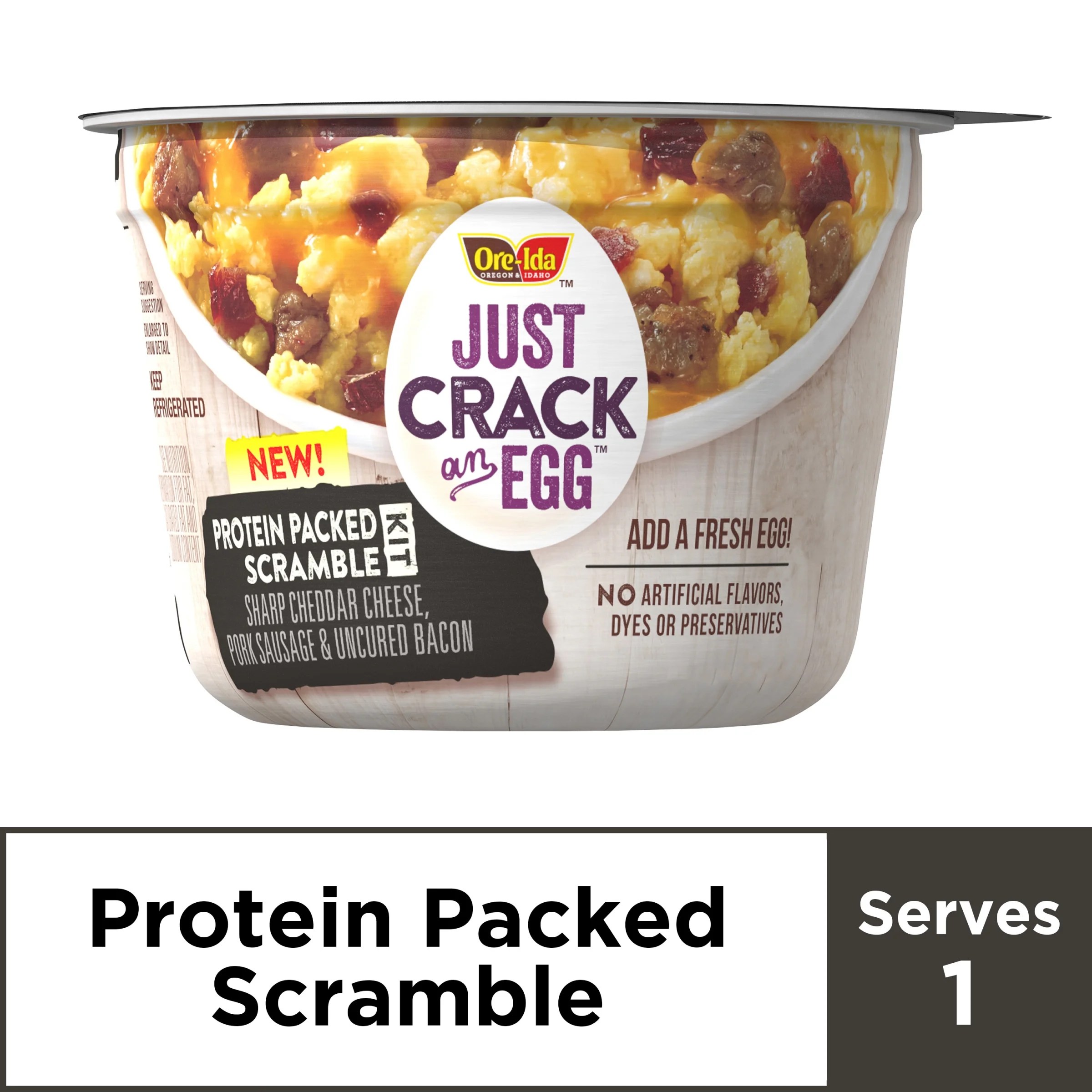 OreIda Just Crack an Egg Protein Packed Scramble Kit Breakfast Bowls