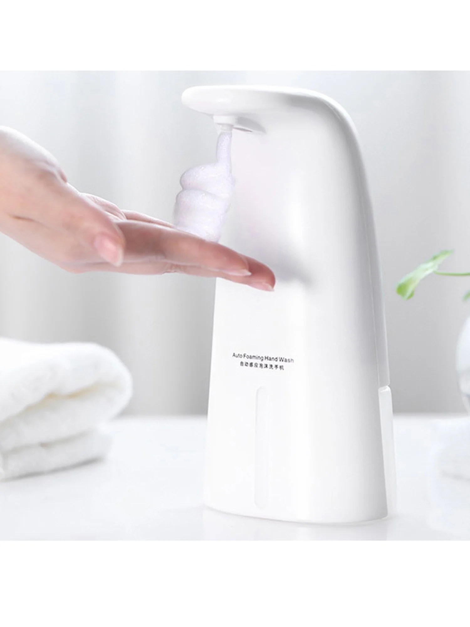 Automatic Sensor Soap Dispenser Touchless Foam Hand Washer Auto Liquid