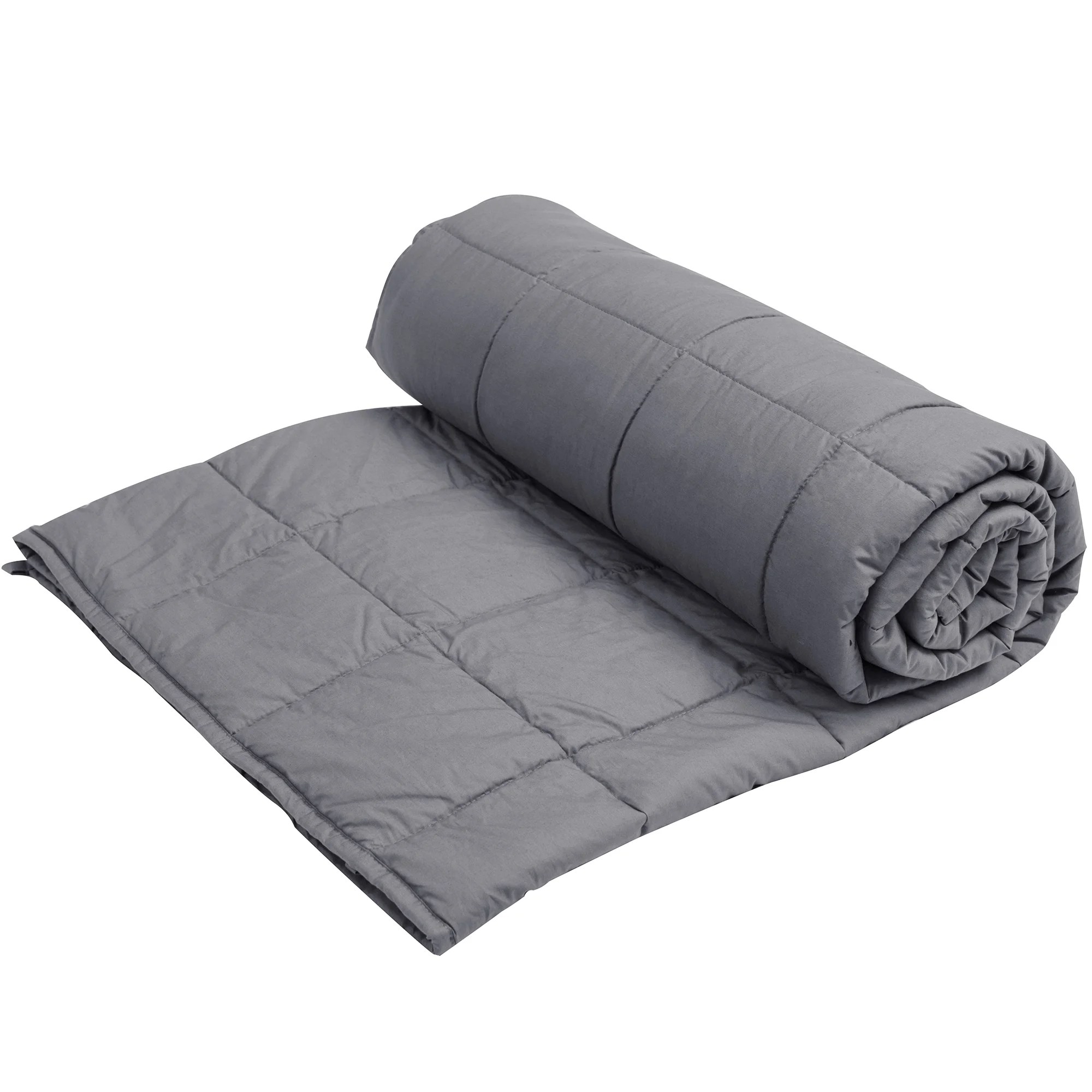 Puredown 10LB Dark Gray Weighted Blanket For Natural Deep Sleep, Reduce