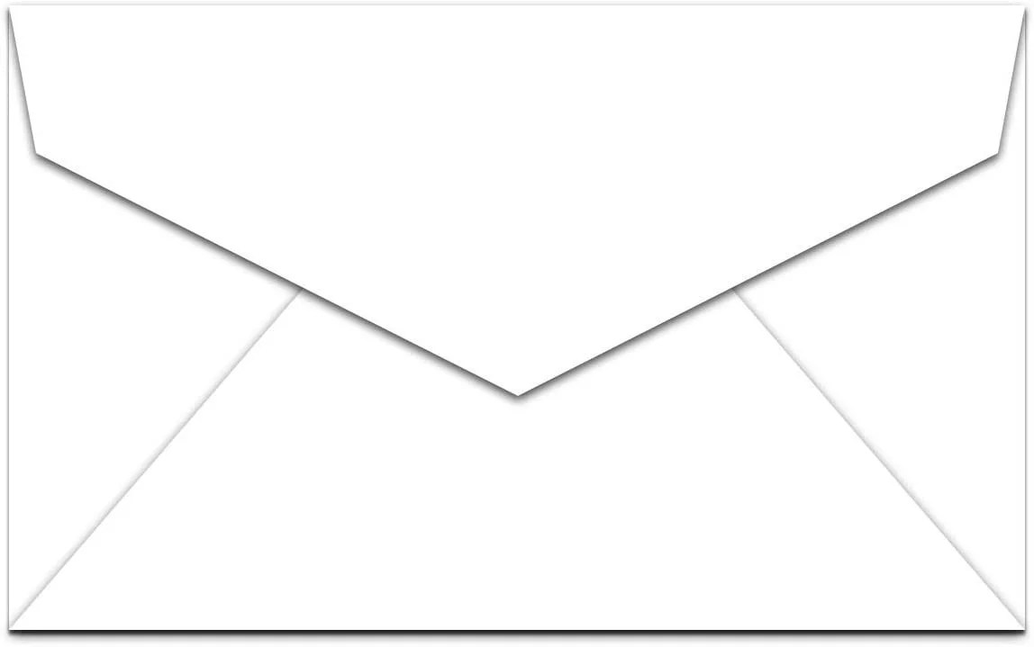 White Mini Envelopes, Business Card Size 2 1/8 x 3 5/8" envelopes 100 Per Pack
