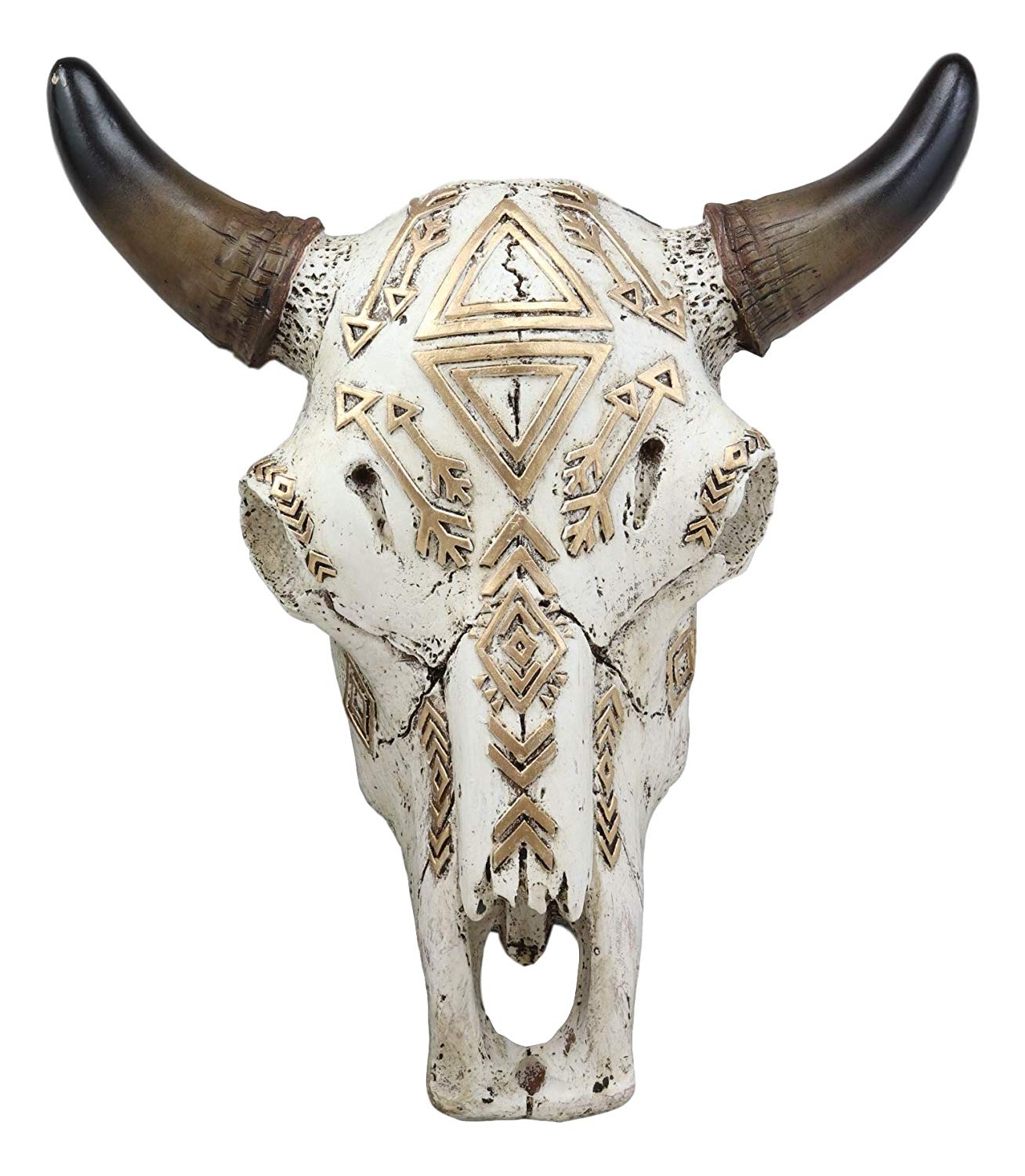 Ebros 9" Wide Western Southwest Steer Bison Buffalo Bull Cow Horned