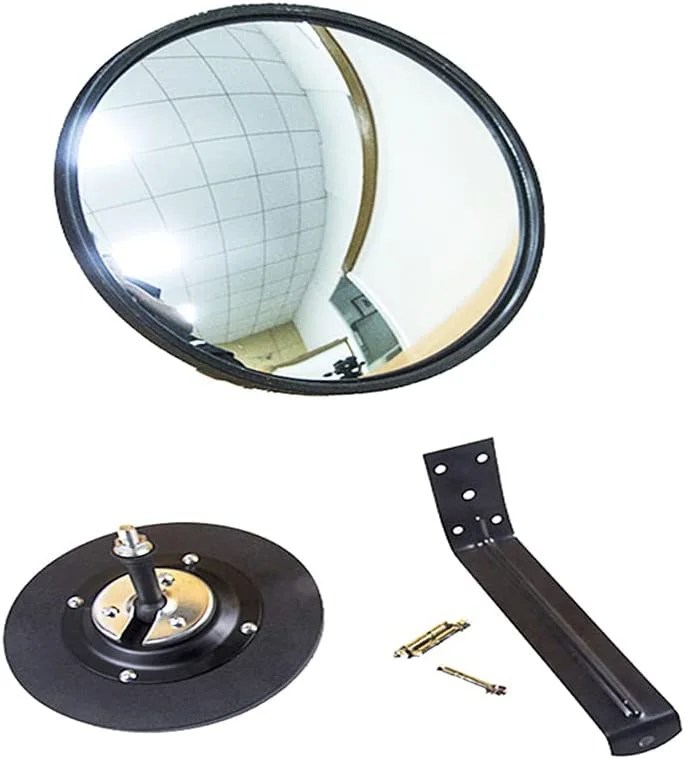 8 inch Convex Mirror Outdoor with Adjustable Wall Fixing Bracket