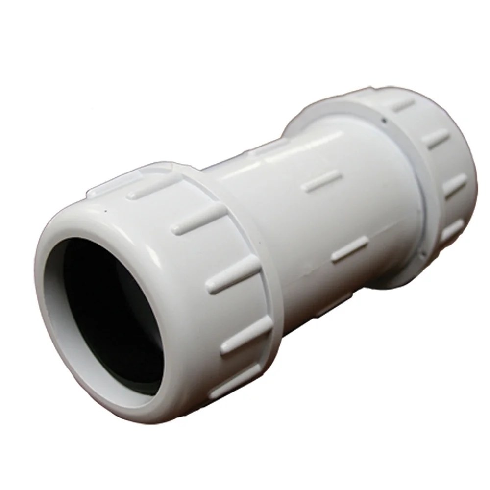 1" IPS PVC Compression Coupling, 43/4" Body Length,PartNo C12100 JonesStephens