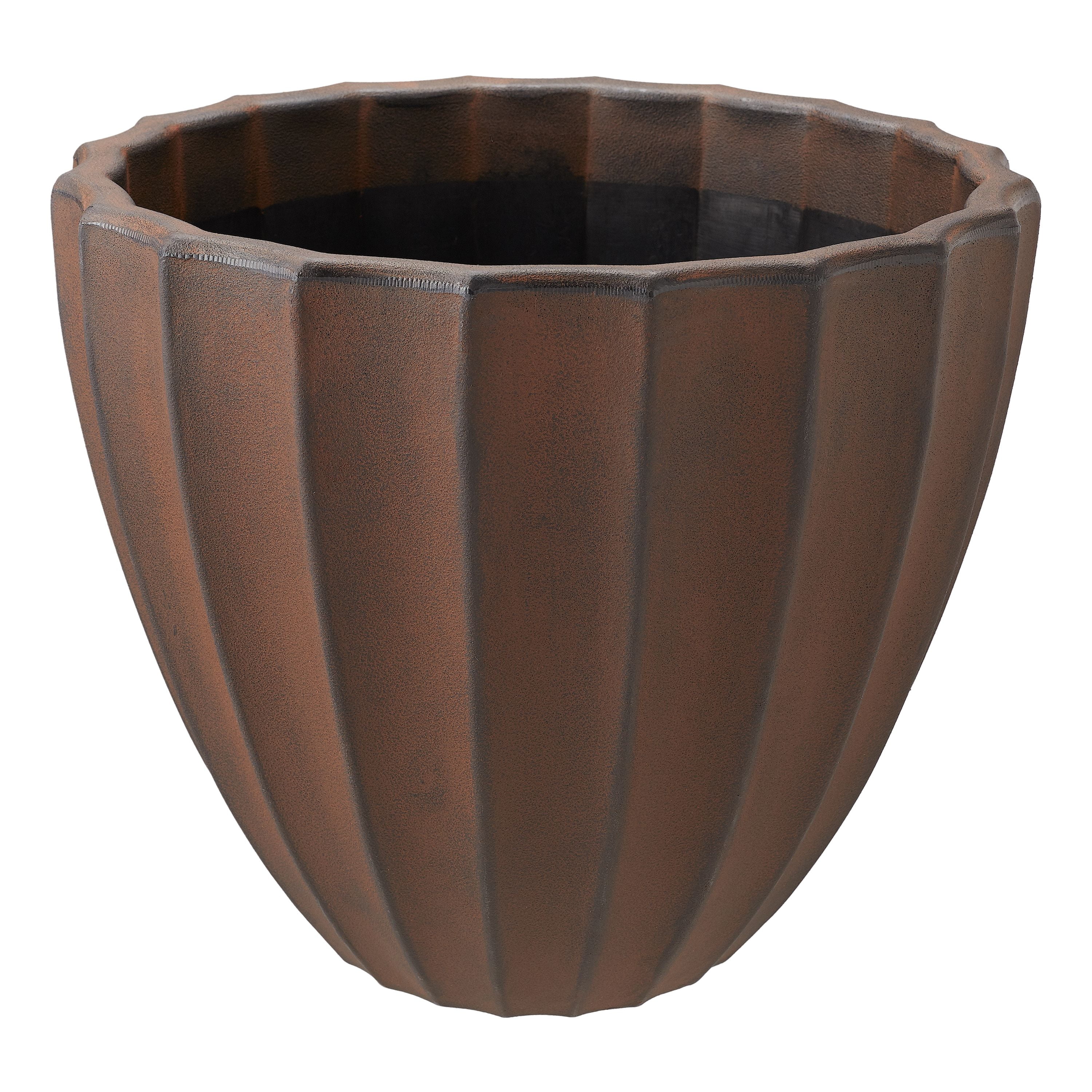 Better Homes & Gardens 16" Northcroft Round Fluted Planter Walmart