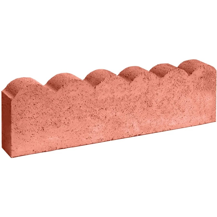 24" Red Concrete Edging
