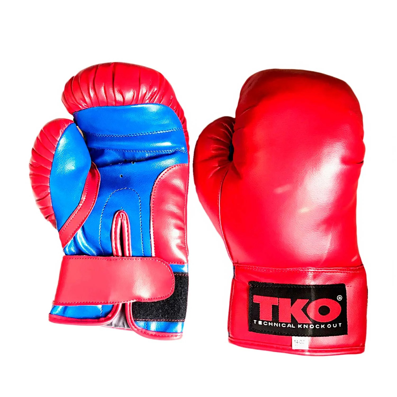 TKO Boxing Gloves synthetic leather Red Size 16 oz pair