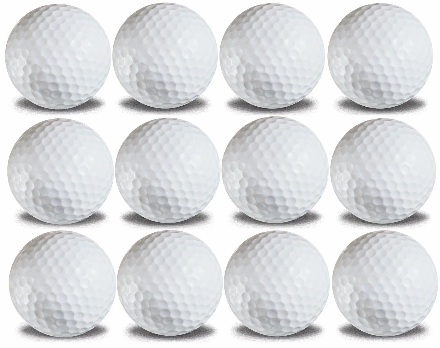 White Floating Golf Balls 12 Pack by GBM Golf