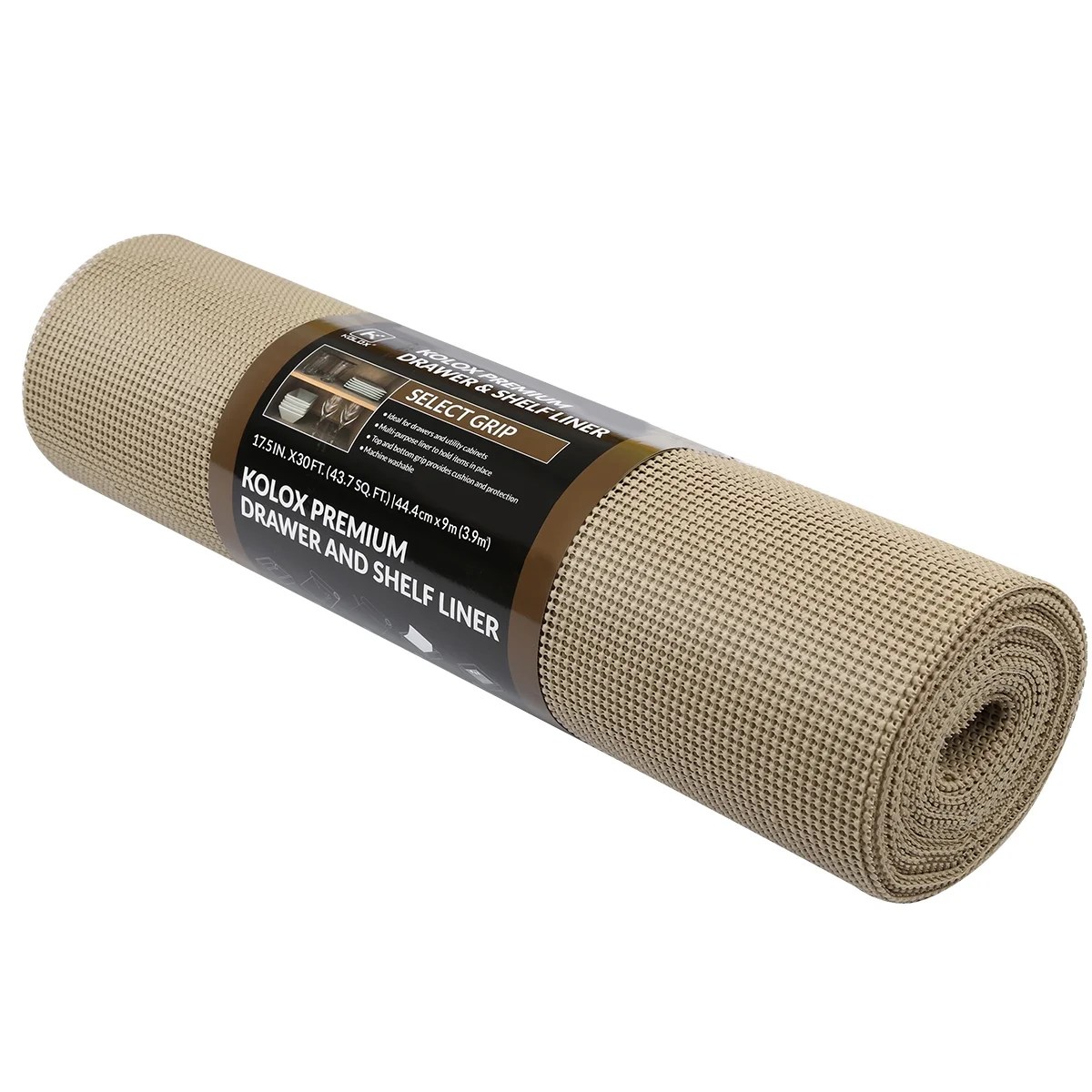 Drawer and Shelf Liner, Non Adhesive Roll, 17.5 Inch x 30 FT, Durable