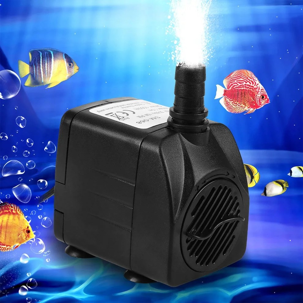 2021 New 15W Aquarium Air Pump Fish Tank Mini Silent Compressor Outlet