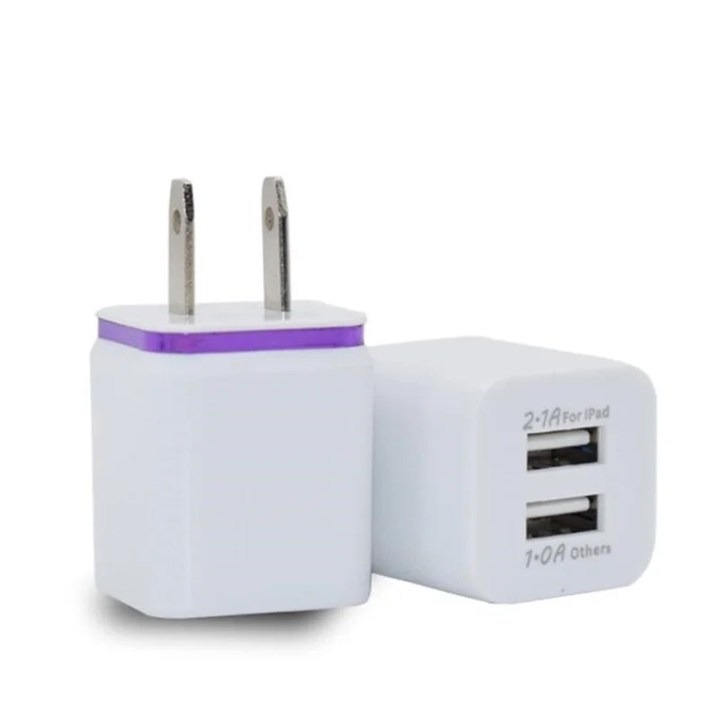 Double USB Charger 2A Quick Charging Travel Plug Portable Wall Charger