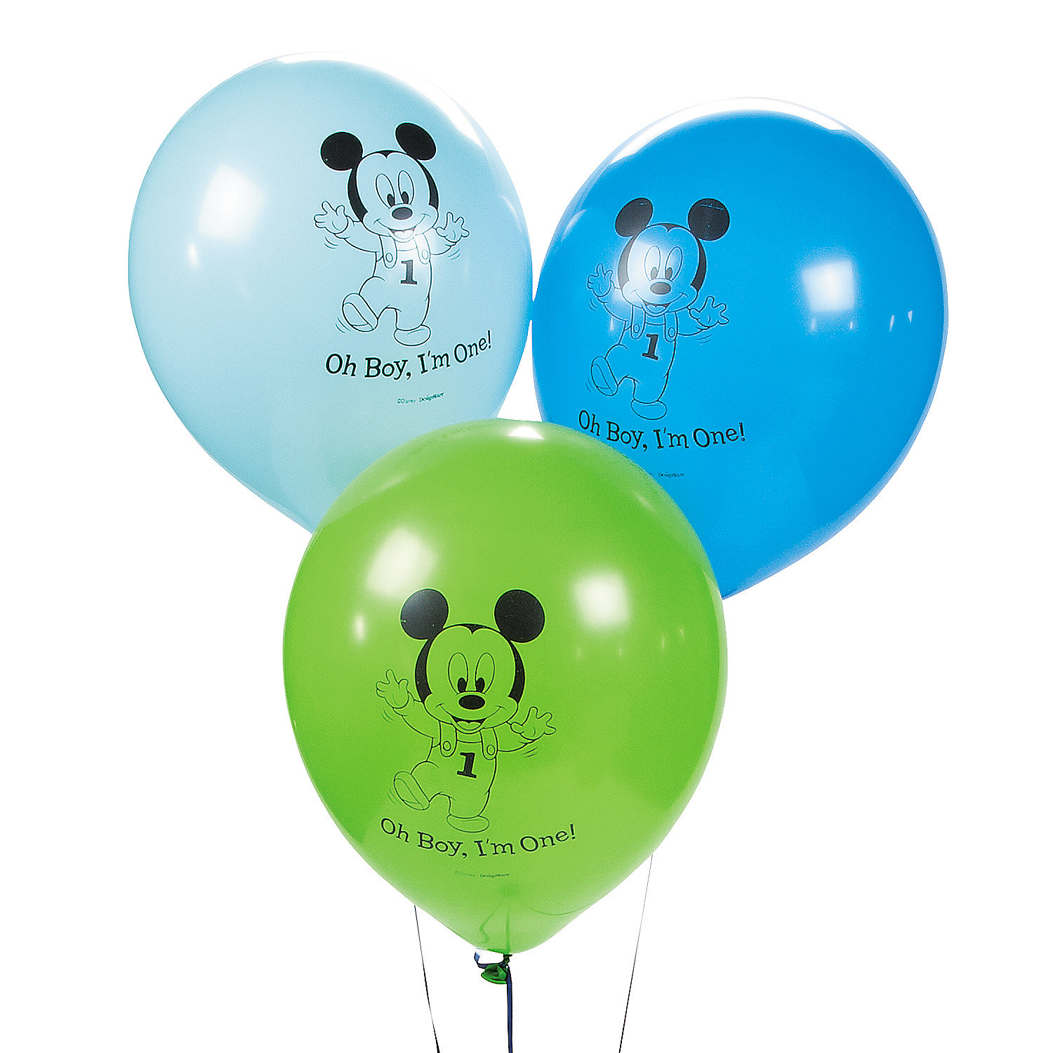 Mickey'S 1St Birthday Latex Balloons Party Supplies 15 Pieces