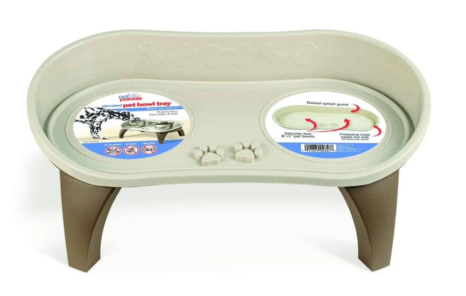 Elevated Pet Bowl Tray For Cat & Dog, ELEVATED TRAY The