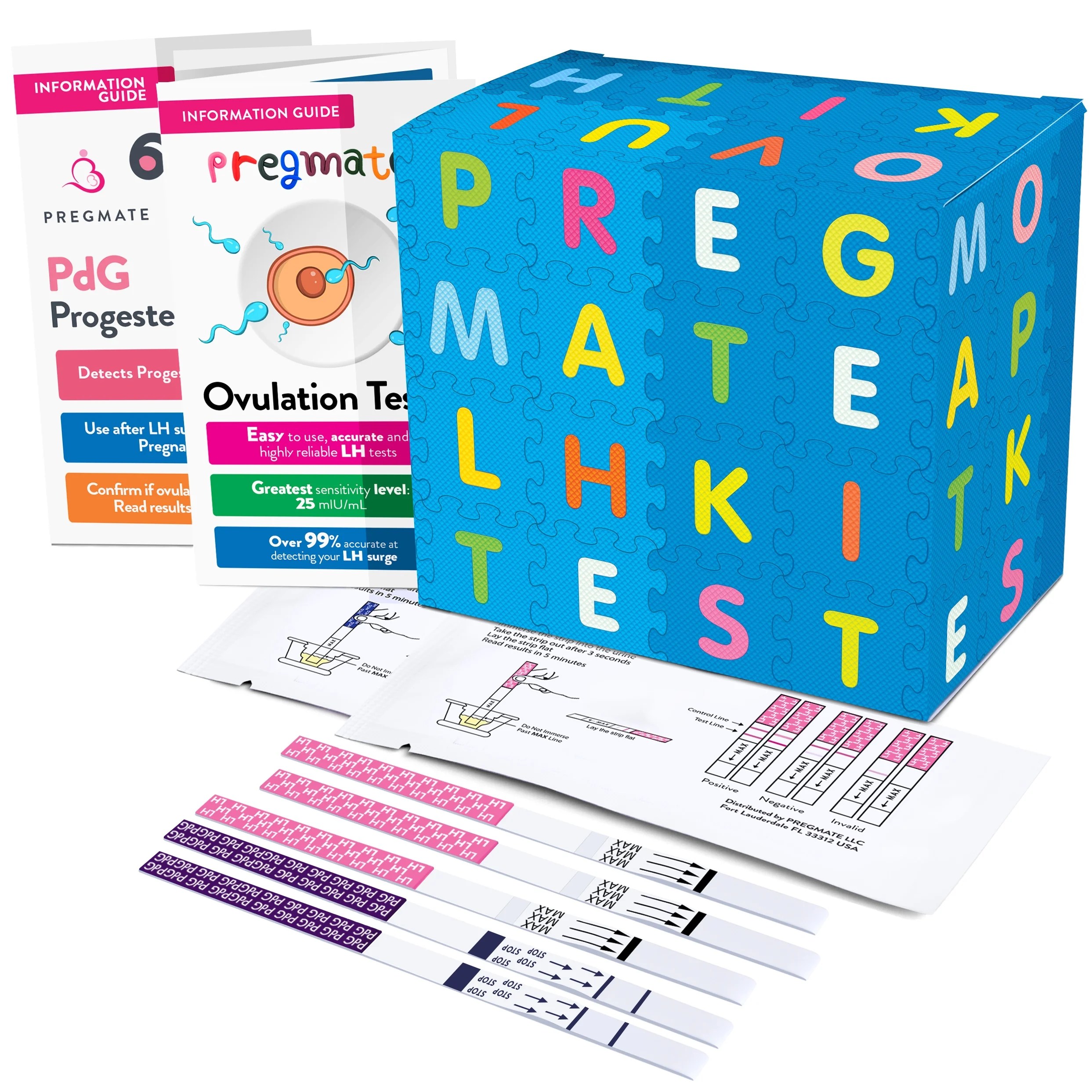 PREGMATE 100 Ovulation (LH) and 10 Progesterone (PdG) Urine Test Strips