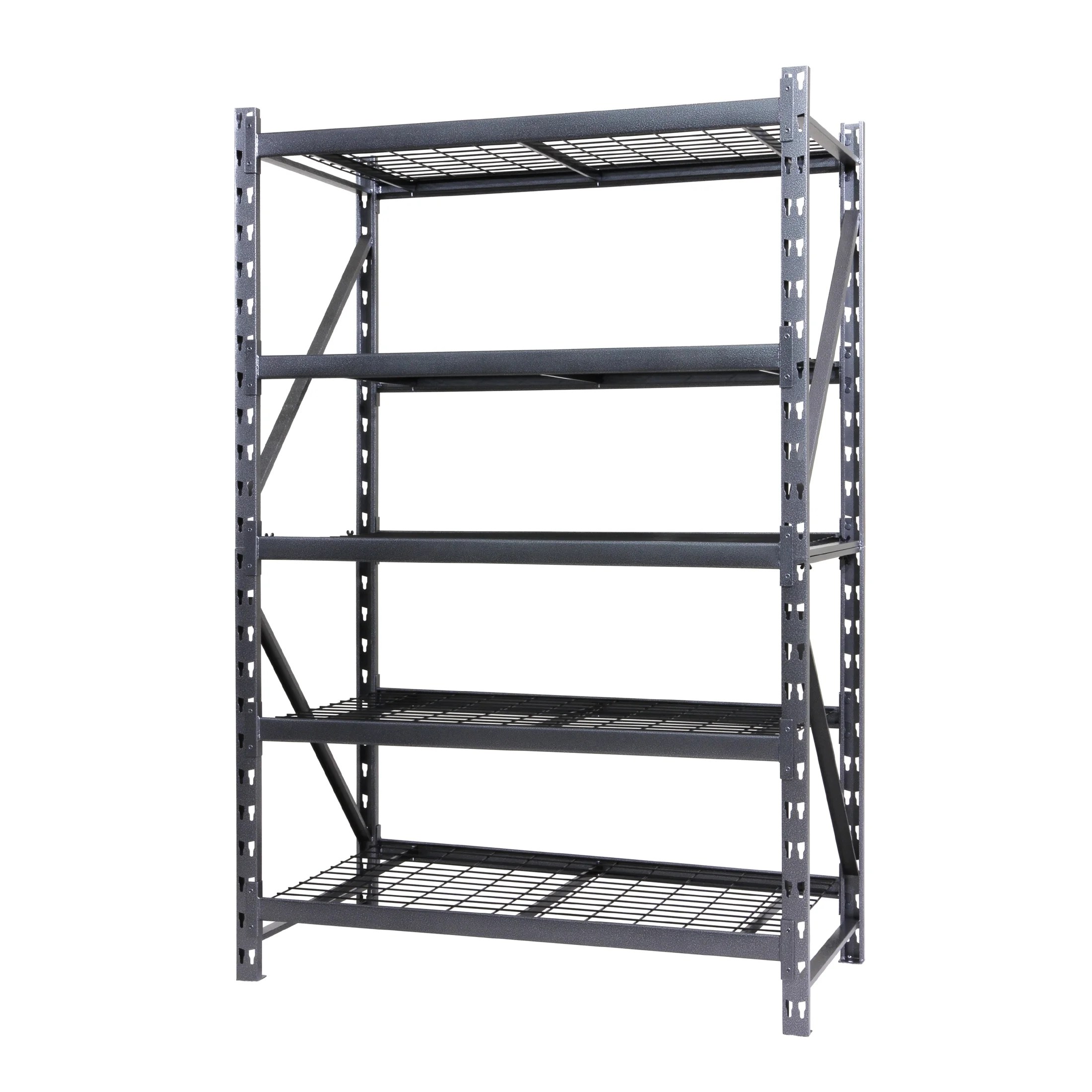 Stronghold Garage Gear Heavy Duty 5Shelf Metal Rack Wire Decking in