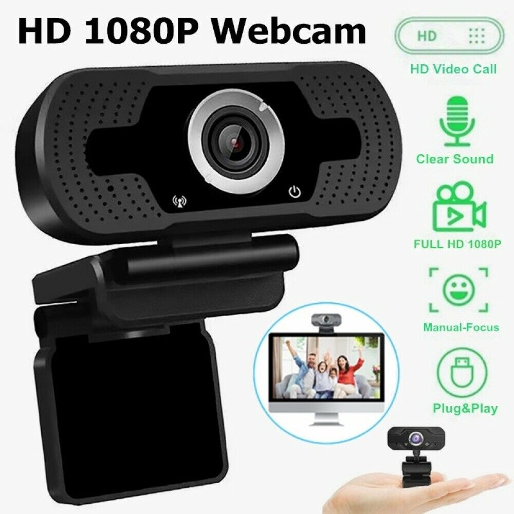 1080P Web Cam HD Camera Webcam with Mic Microphone for Computer PC