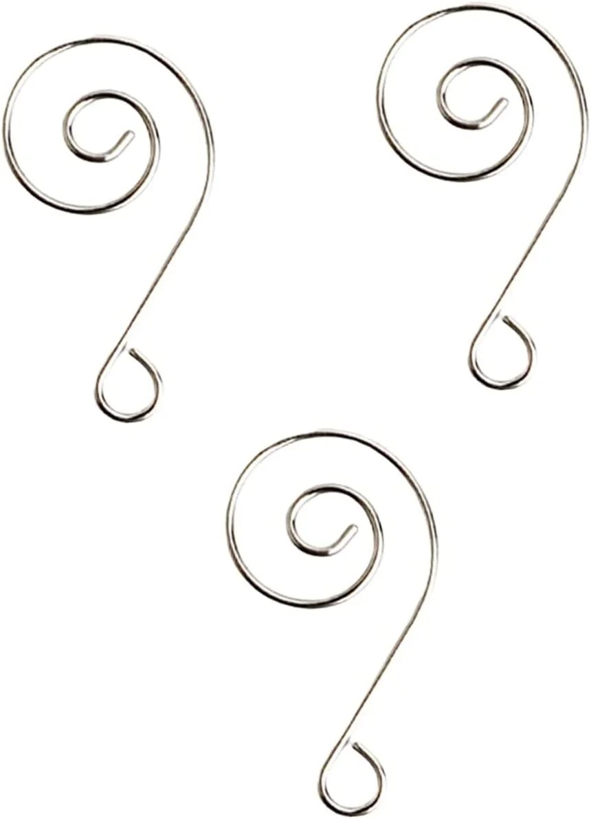 150 Pcs Mantle Hooks for Garland Garland Hangers Metal Ornament Hooks Gold Ornament Hooks