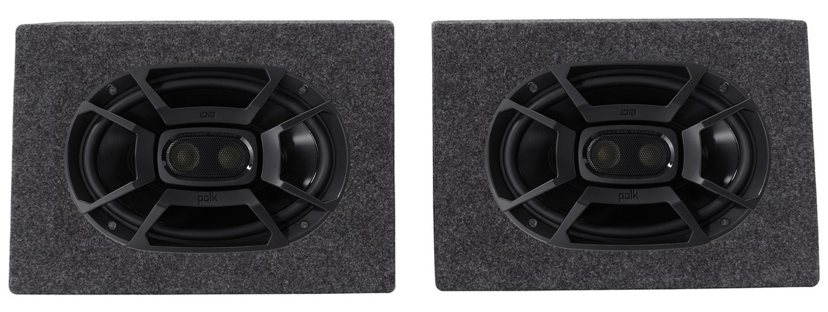 (2) Polk Audio DB692 6X9" 450 Watt Car Audio Speakers+Sealed Speaker