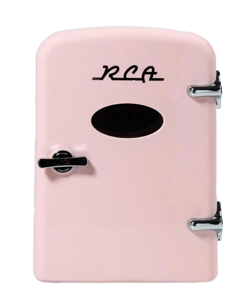 Buy RCA Portable Retro 6 can Mini Refrigerator, RMIS129, Pink Online at