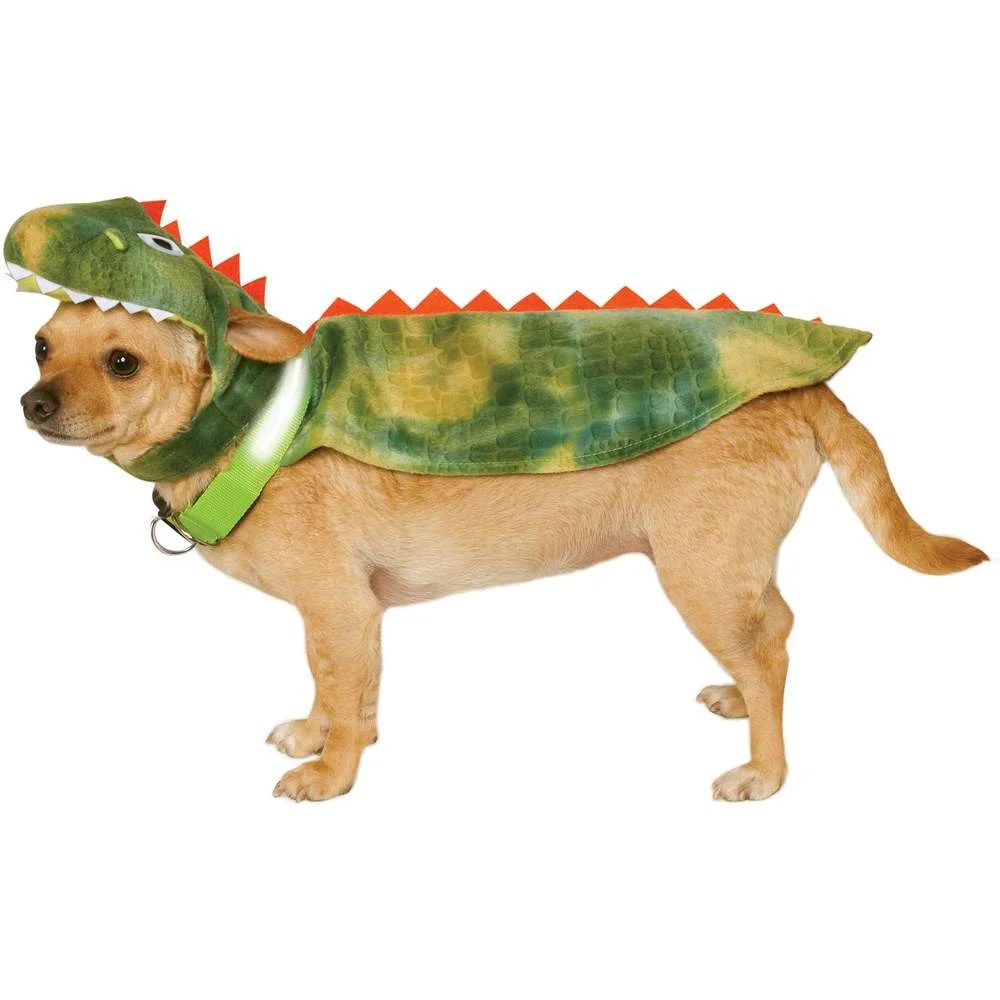 LightUp Dino Cape Dog Costume