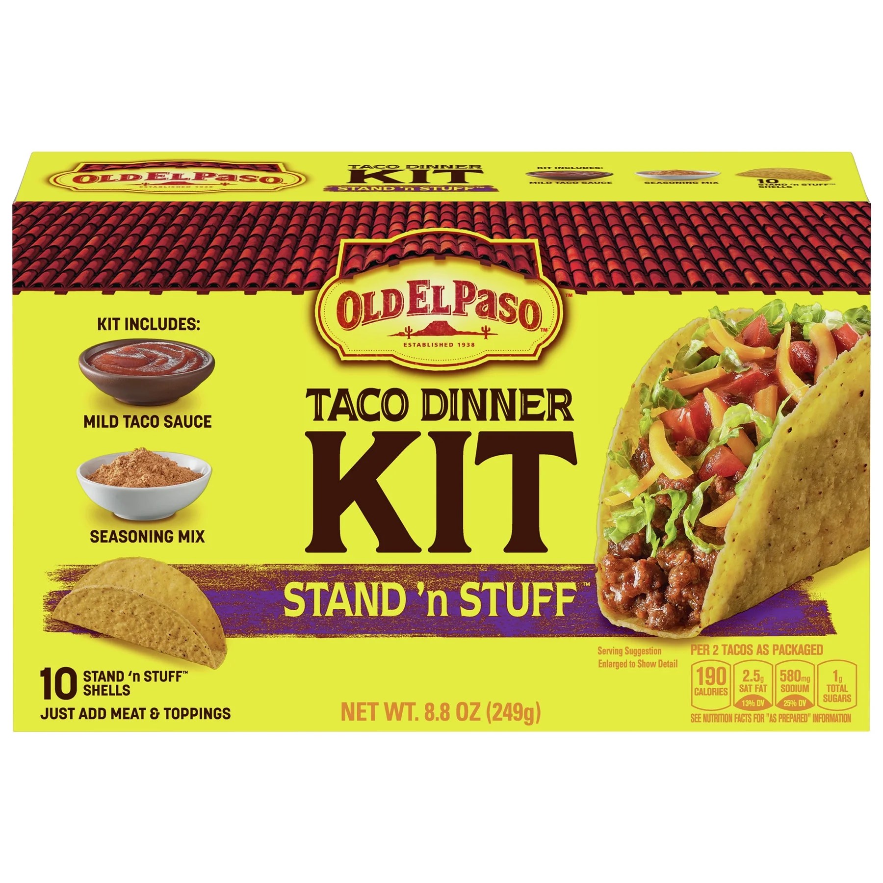 Old El Paso Stand 'n Stuff Taco Dinner Kit, 8.8 oz.