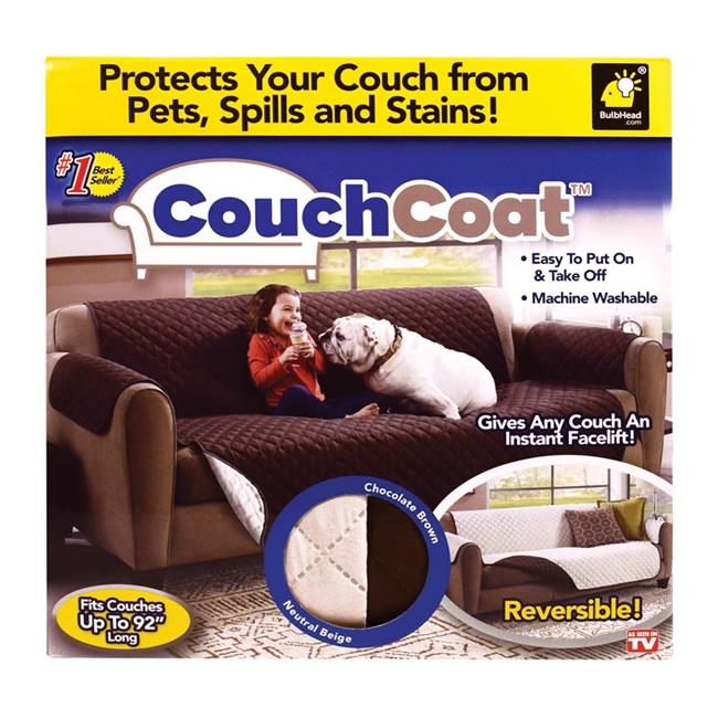 Telebrands 6393524 As Seen on TV Microfiber Couch Coat Cover Walmart