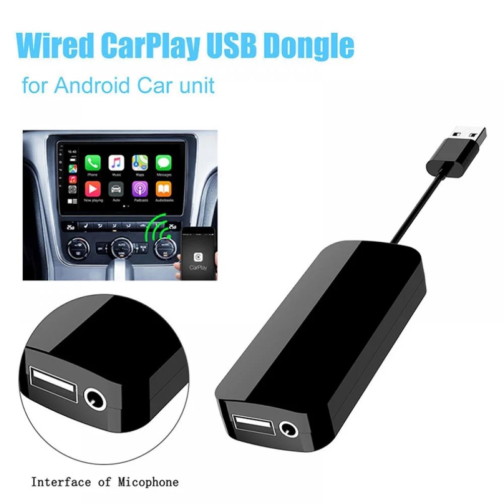 Wired Carlinkit USB CarPlay Dongle Adapter Player For