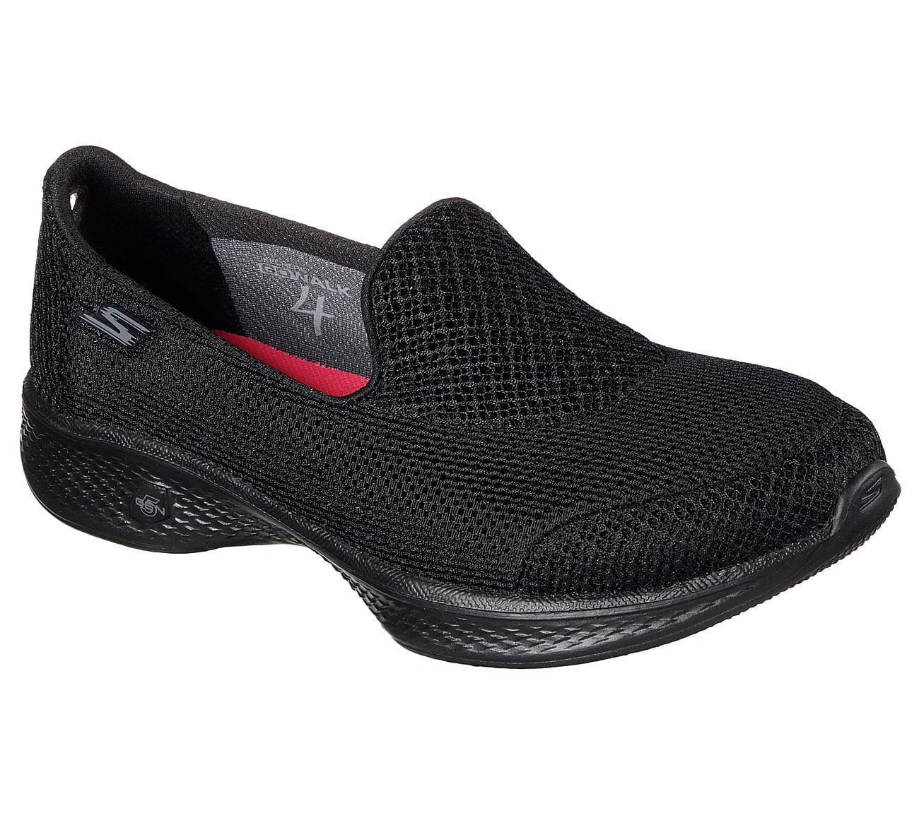 Skechers Skechers Women's Go Walk 4 Propel Walking Shoe, Black, 6.5 W