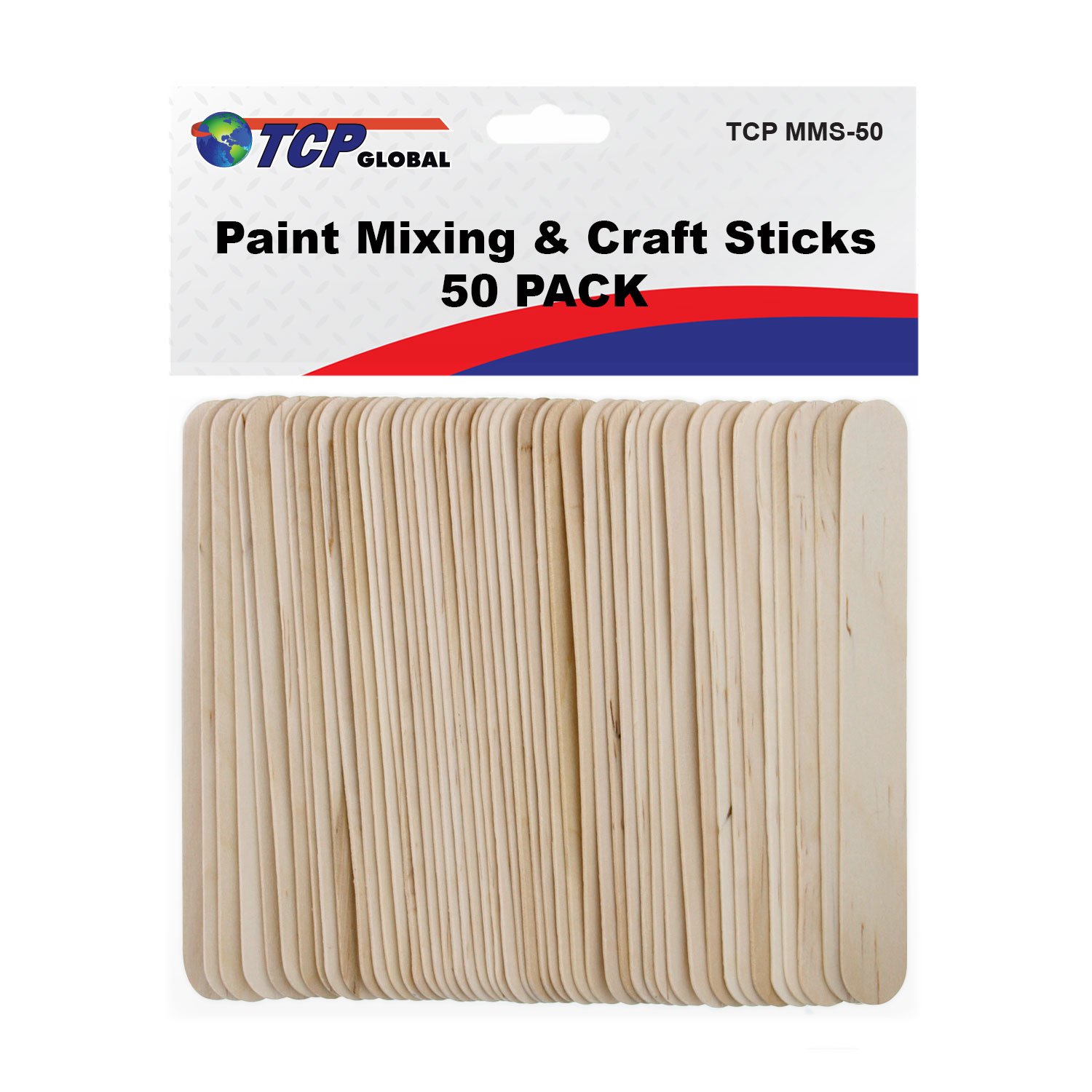 Wood Paint Mixing Sticks 50 Pack Automotive, Crafts, Airbrush, Art