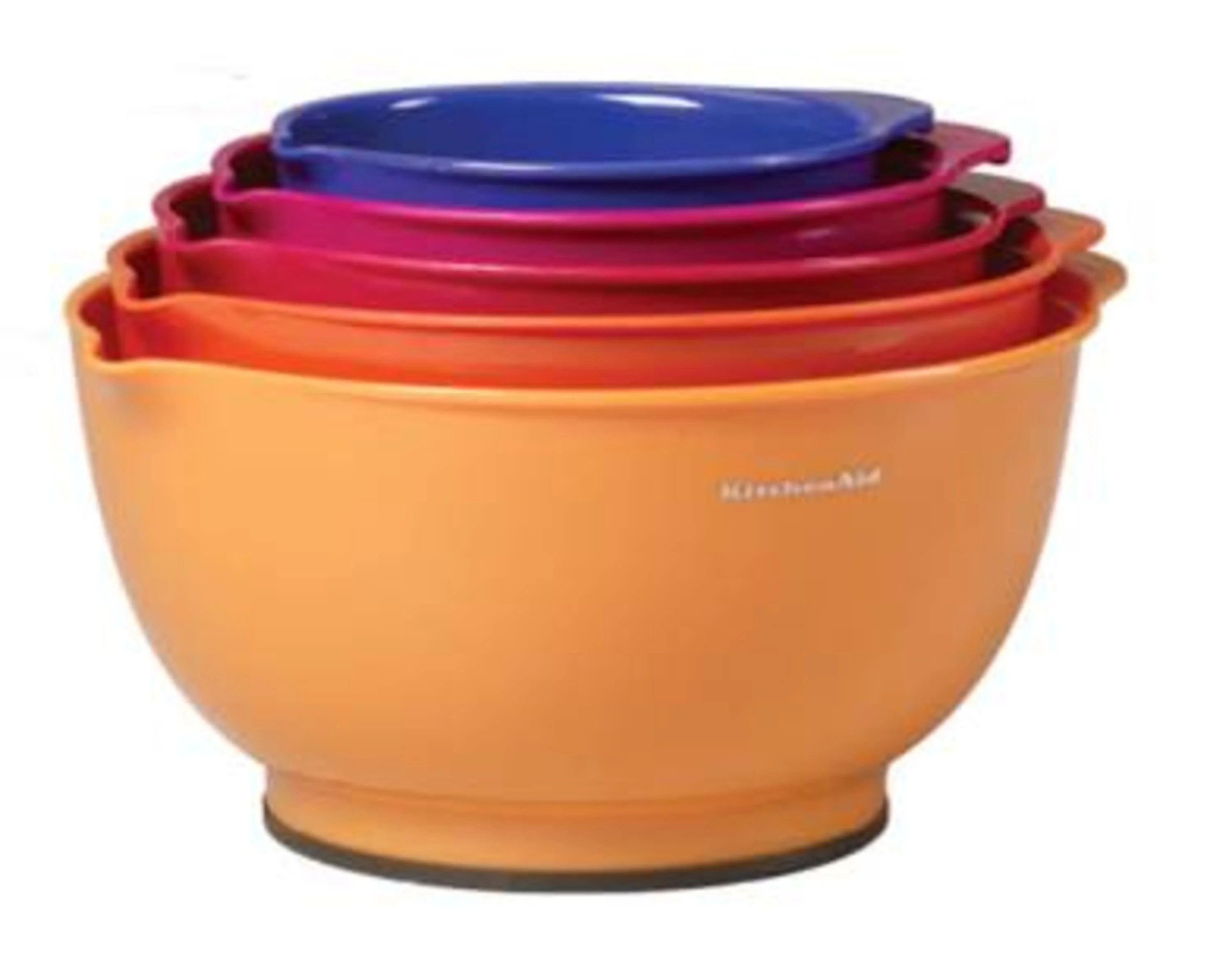 Kitchenaid Set of 5 Assorted Color Mixing Bowls