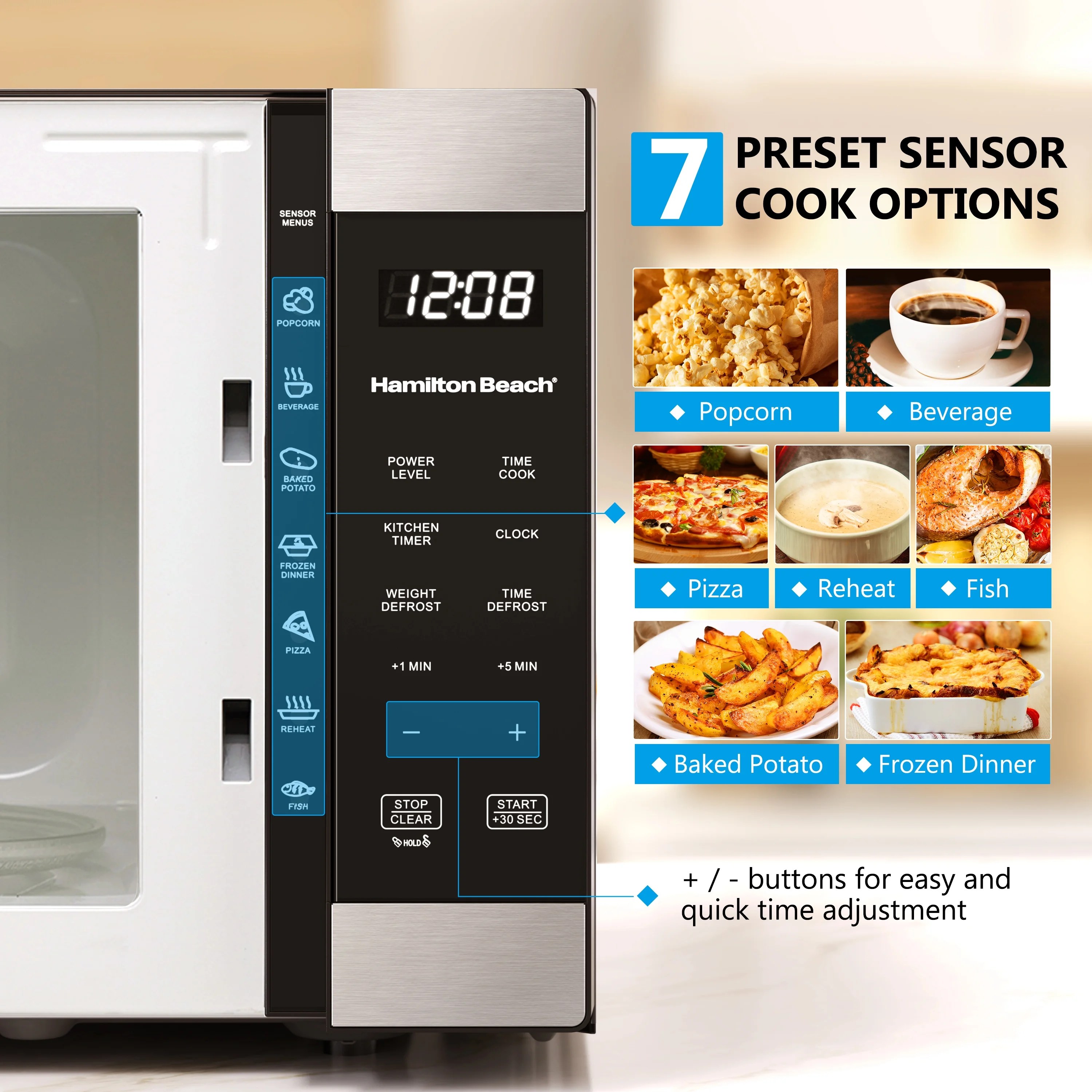 Hamilton Beach 1.6 cu. ft. Sensor Cook Countertop Ubuy Chile