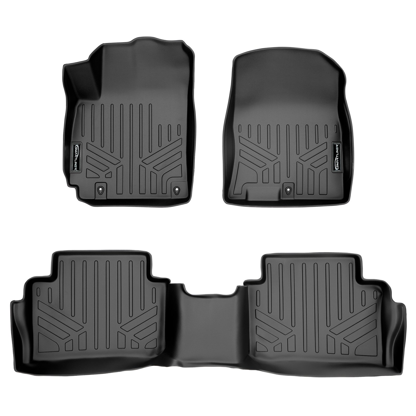 Maxliner 20182021 Hyundai Kona 2 Row Floor Mats Set Black A0371/B0371