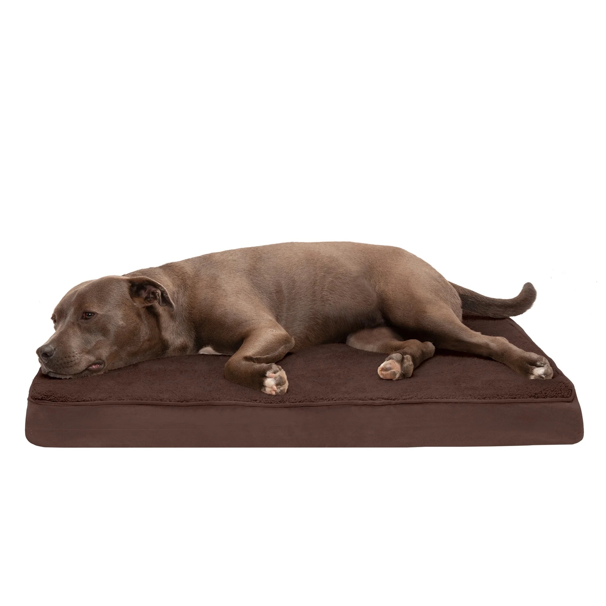 FurHaven Pet Dog Bed Deluxe Cooling Gel Memory Foam