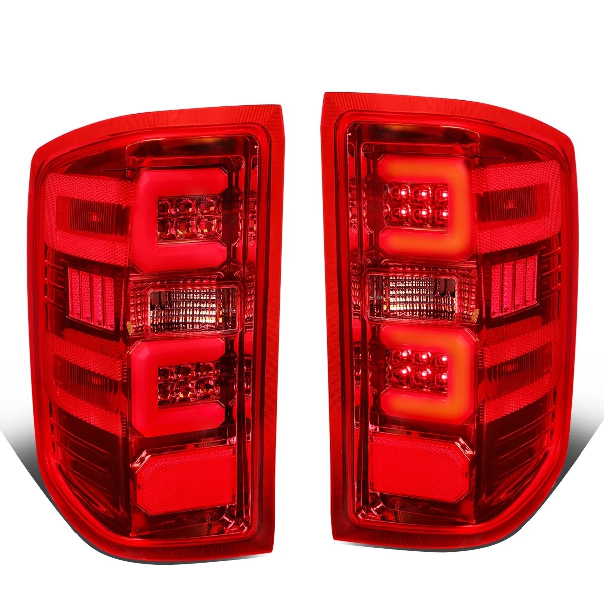 For 20142019 Chevy Silverado / GMC Sierra 1500 2500 3500 HD Red 3D LED