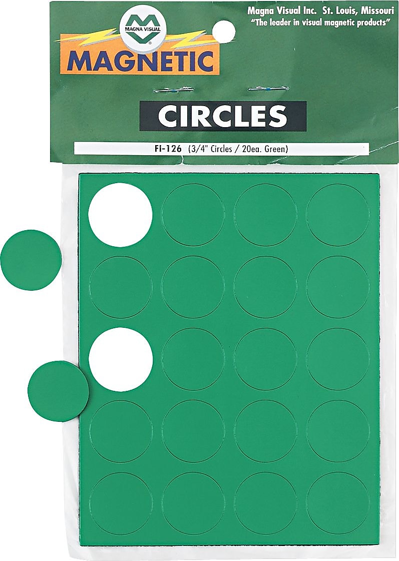 Magna Visual Circles Green 20/Pk FI126
