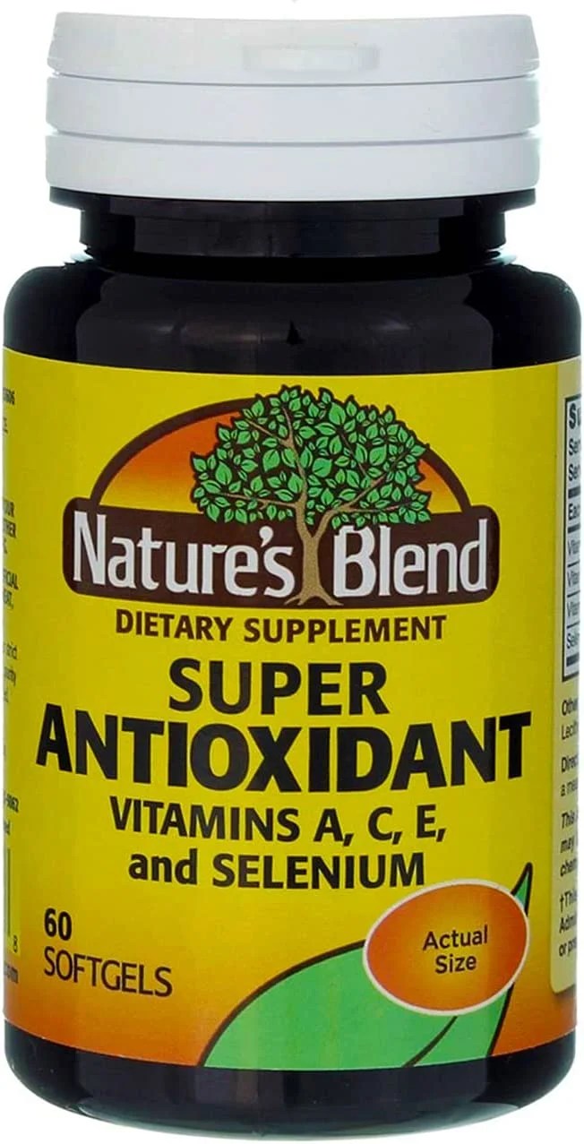 Nature's Blend Super Antioxidant Aces 60 Softgels Vitamin Supplements Natural Vitamins