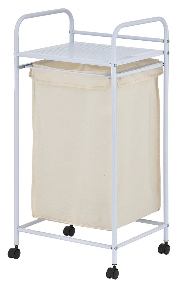 Mainstays Front Loading Stackable Laundry Baskets with Metal Shelf