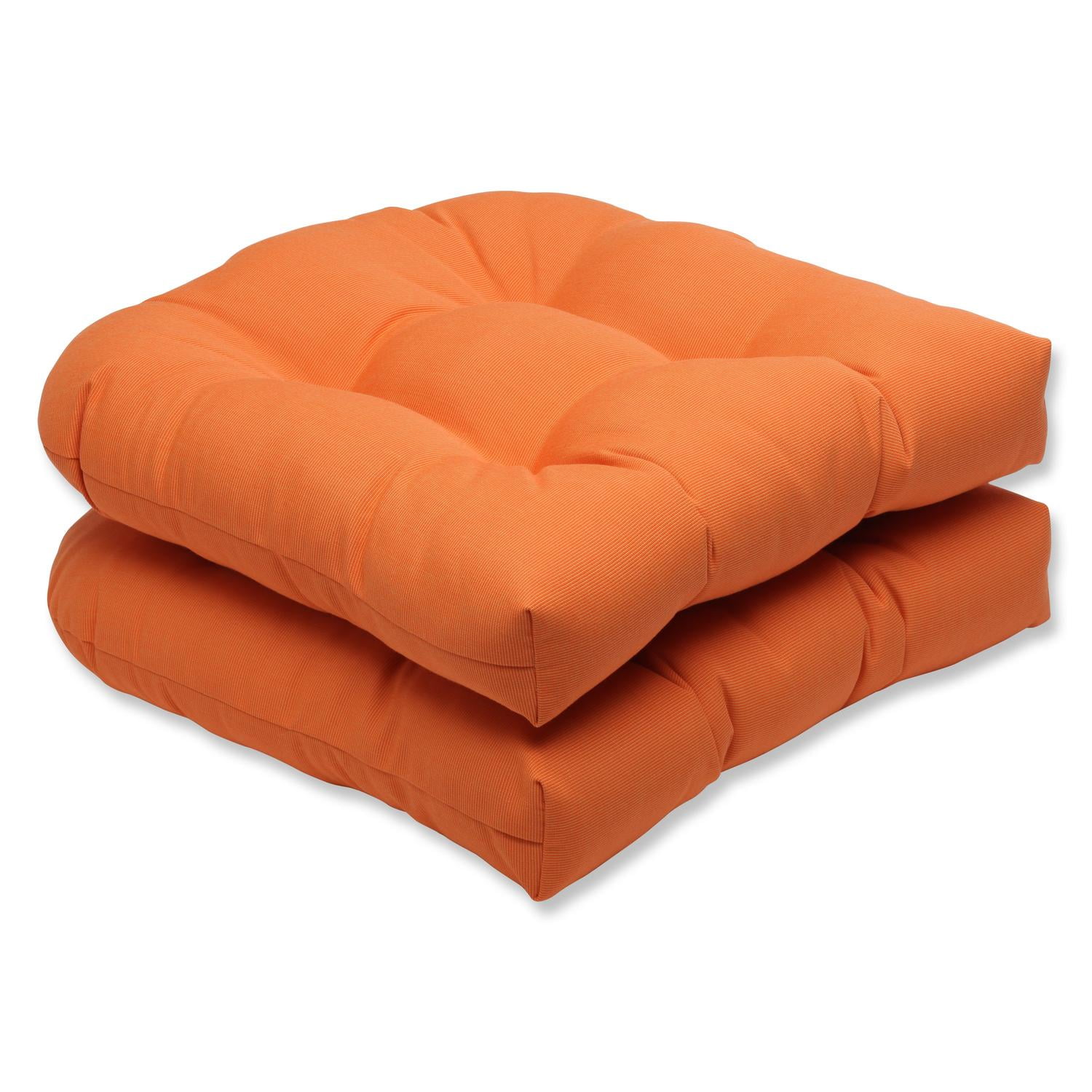 Set of 2 19" Sunbrella Harvest Moon Orange Outdoor Patio Set of 2 19" Sunbrella Harvest Moon Orange Outdoor Patio
