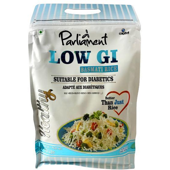 Pack Of 5 Parliament Lower Gi Basmati Rice 10 Lb (4.54 Kg