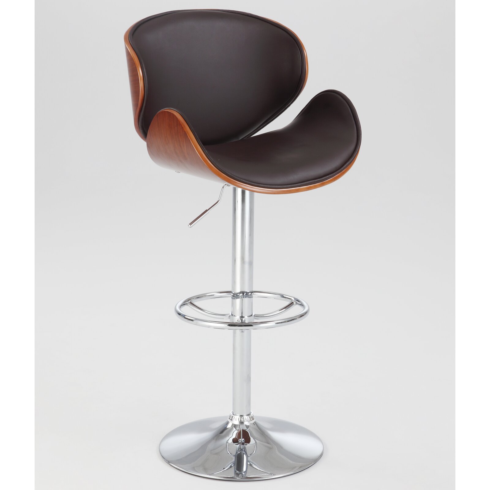 Hoxton Adjustable Height Swivel Bar Stool, Swivel, Seat Material