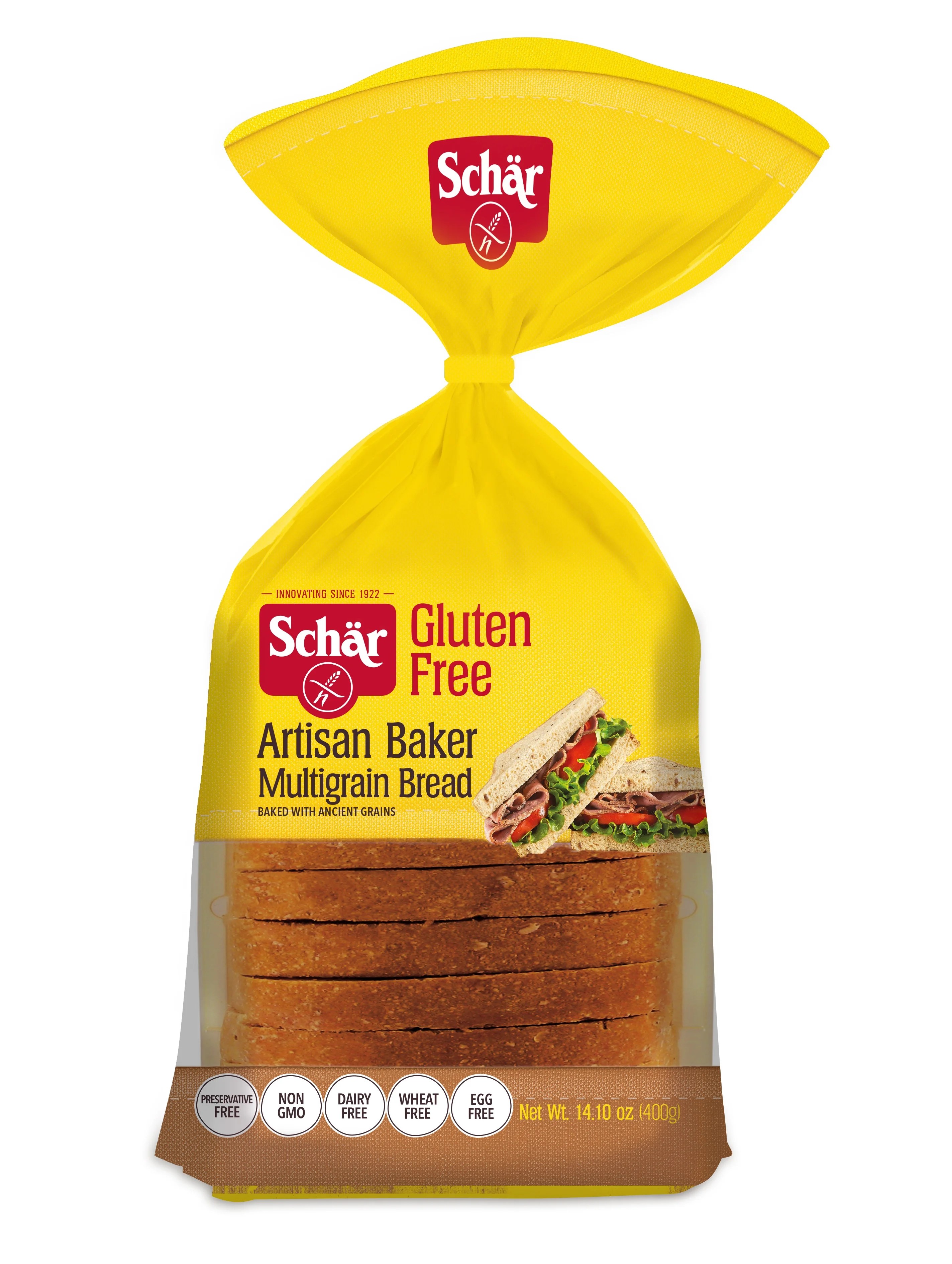 Schar Gluten Free Artisan Baker Multigrain Bread, Sliced Bread, 14.1 oz