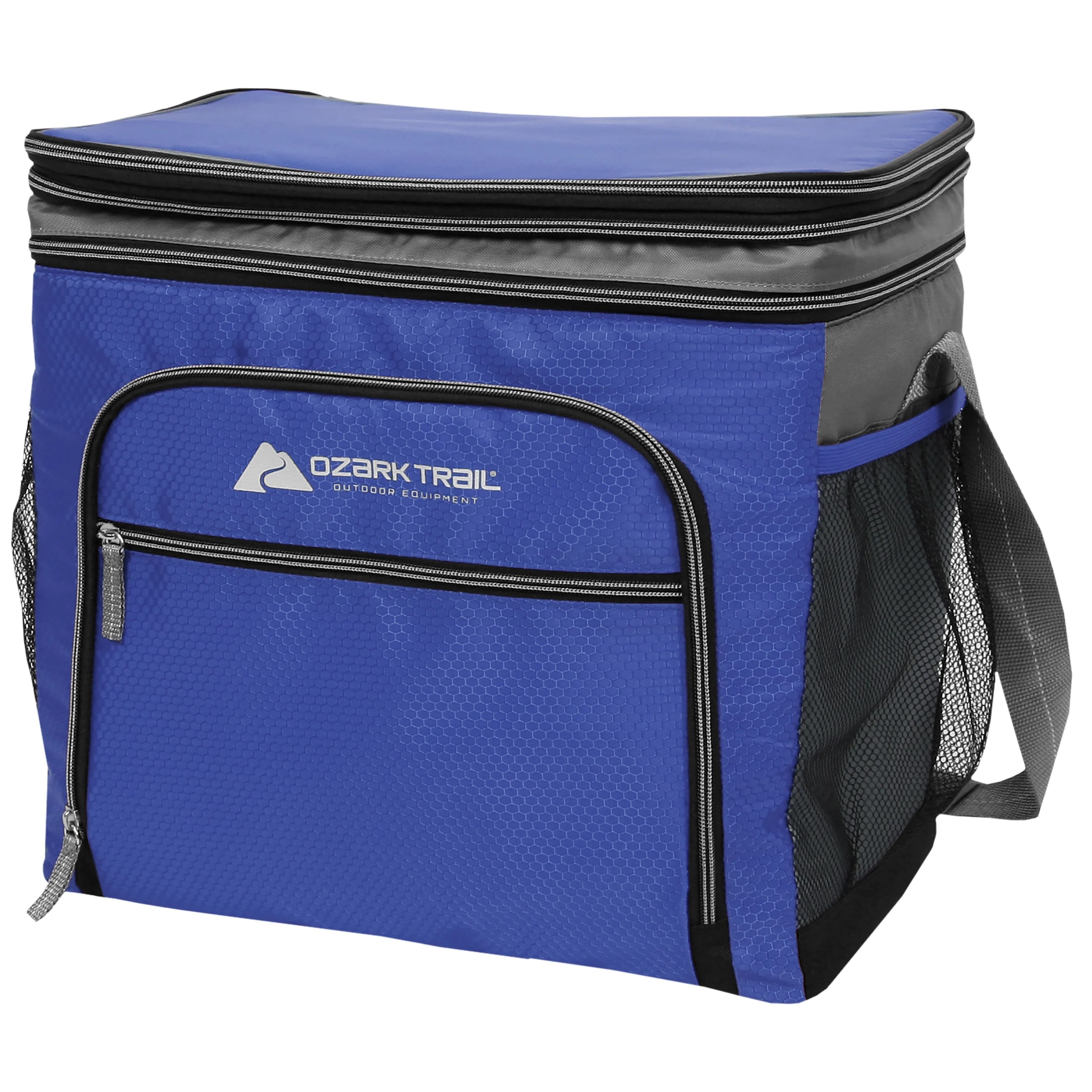 Ozark Trail 24Can Soft Side Thermocooler with Removable Hardliner Insert, Blue