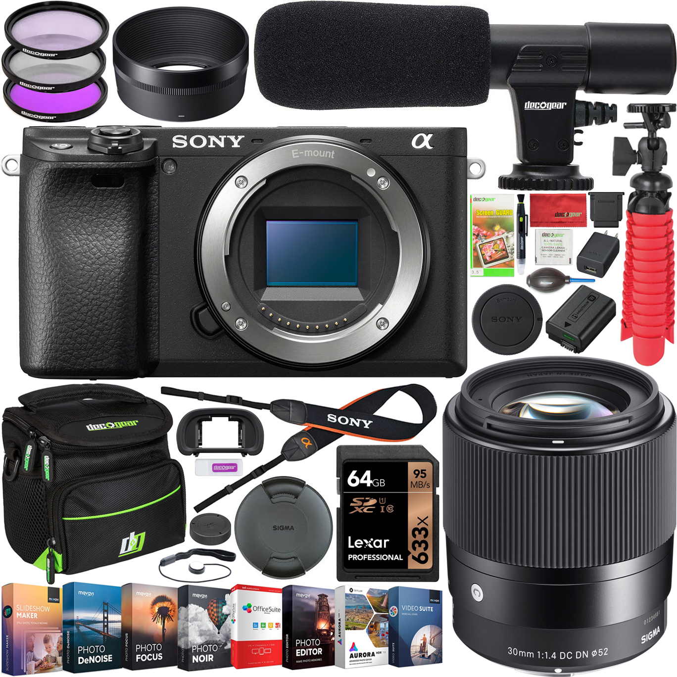 Sony a6400 Mirrorless Camera 4K APSC Camera Body ILCE