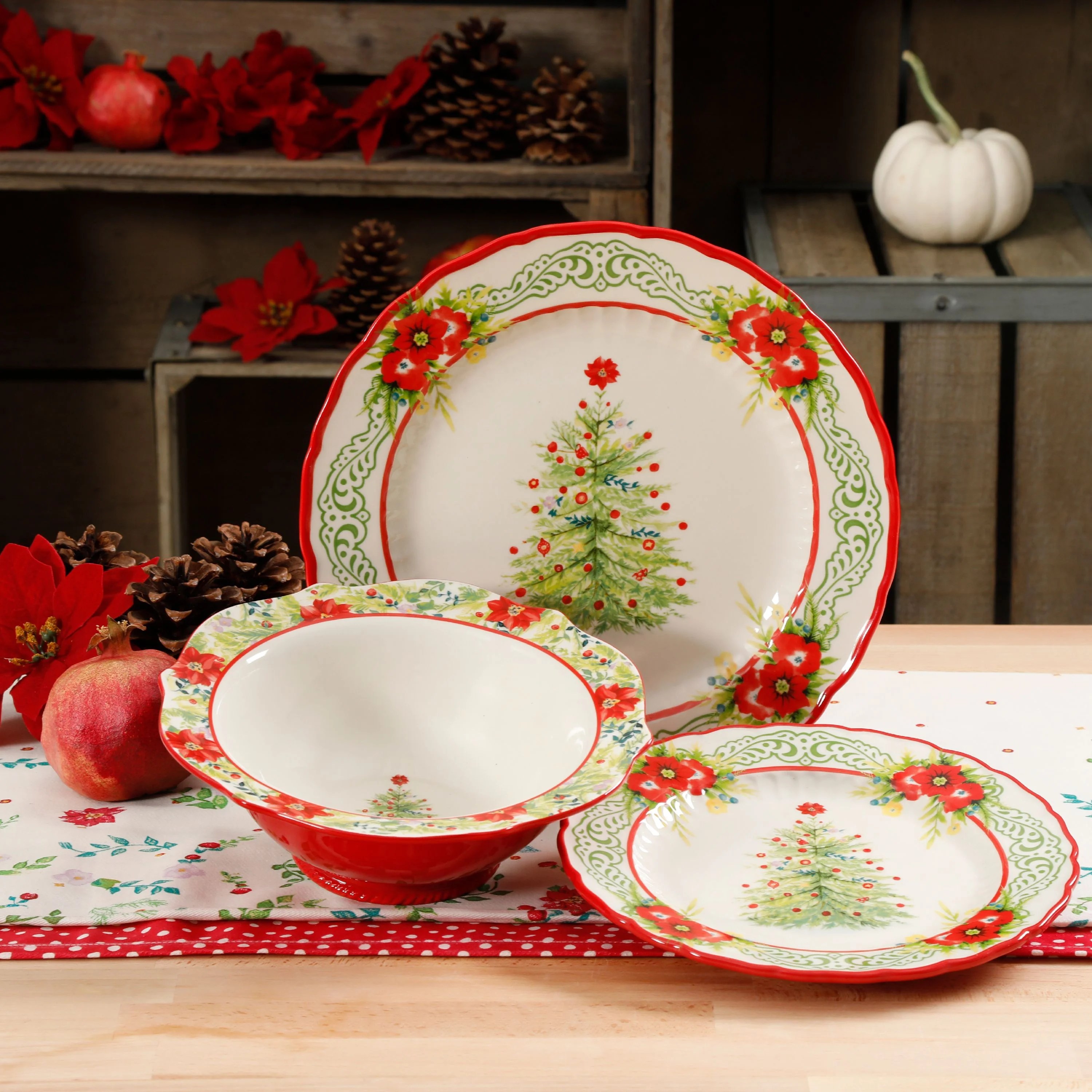 The Pioneer Woman Garland 12Piece Dinnerware Set